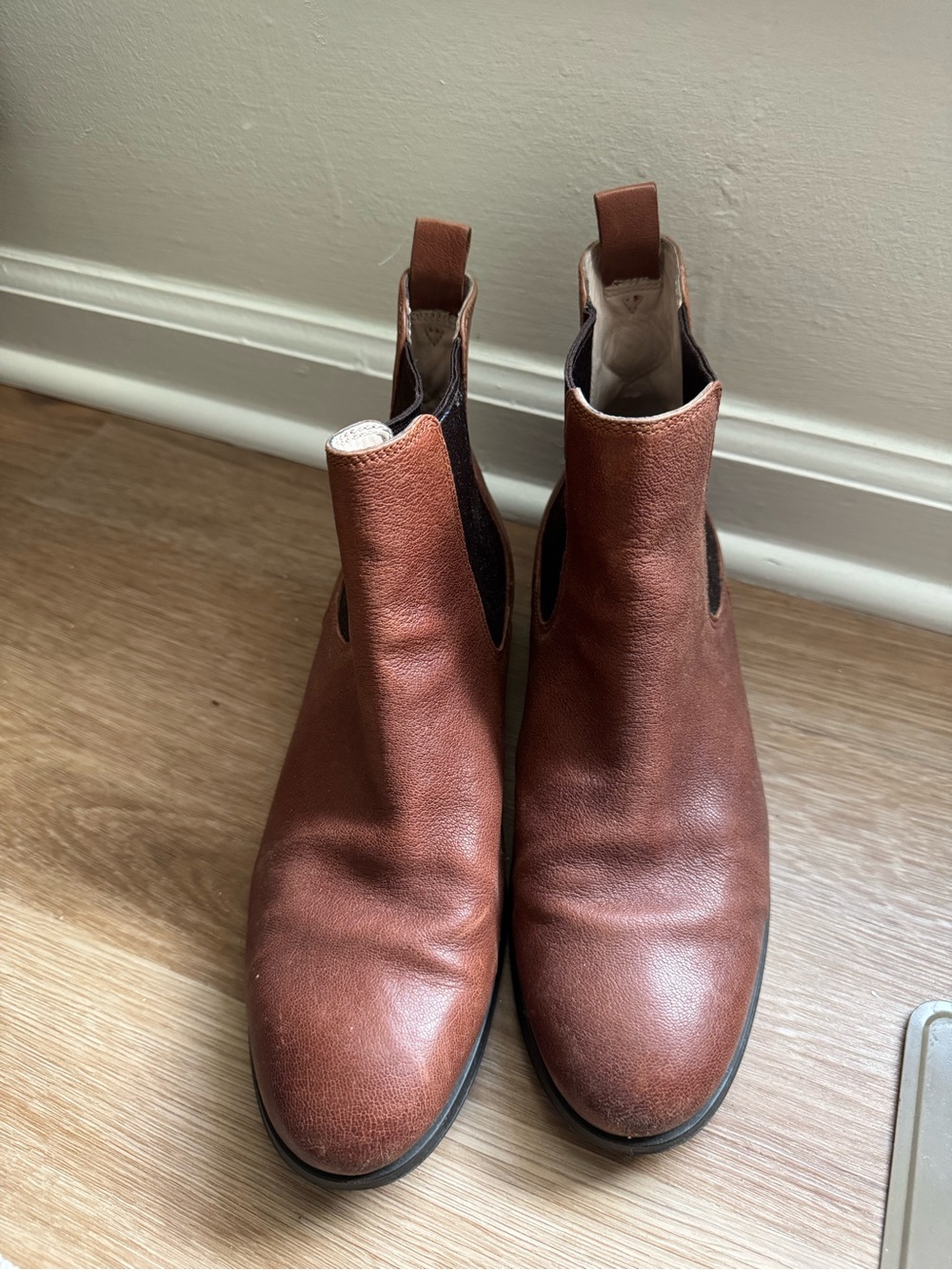 Women’s Brown Leather Chelsea Boots - Classic Slip-On Style